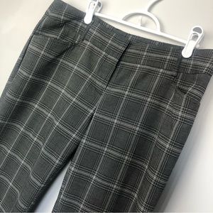 Cleo Sz 10 Cropped Plaid Straight Leg Trousers